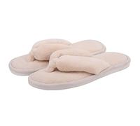 Onmygogo, Pantofole di Pelliccia per Donna, Ciabatte Flip Flops, beige., 36/37 EU