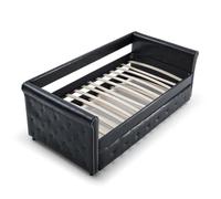 ONMYJFD Divano letto trapuntato imbottito con bottoni e chiodi in rame sui braccioli, 217,2 x 106,7 x 77,5 cm