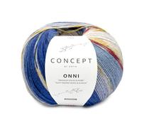 ONNI SOCKS by Concept di Katia, 100 grammi 400 metri. Grigio-Blu - Bordeaux (401))