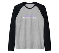 Onnipotente salva il tuo popolo | Regalo religioso sottile Maglia con Maniche Raglan