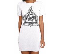 Onniveggente Occhio IN Un Triangolo Illuminati Donna Abito - Nwo Pagana