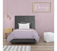 OnNuvo Letto Paris Singolo 80 x 190, Grigio Ardesia, Sistema Doghe Antirumore, INDIPENDENTI Rinforzate, Materiali e Finiture PREMIUM, Montaggio Facile e Veloce