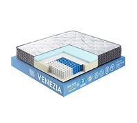 OnNuvo Materasso Matrimoniale Antidecubito, Molle Insacchettate Indipendenti 7 Zone, Lastra AirTechFoam+, Sostegno Perimetrale, 22 cm, Ortopedico, Ipoallergenico, Ergonomico (160x200x22) Venezia
