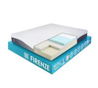 OnNuvo Materasso Matrimoniale GEL MEMORY FOAM, 25 cm, Antidecubito, 160x200x25 cm, Alta Densità 50-55 kg/m3, AirTeachFoam+, Ortopedico, Ipoallergenico, Ergonomico, Certificato, Sfoderabile, Lavabile