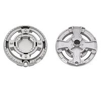 Onofri Terim - Bruciatore Spartifiamma quadrupla corona originale Defendi - Ego completo di copertura smaltata nera opaca per cucina piano cottura - DFE051/OP