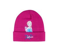 ONOMATO! Disney La Regina di Ghiaccio per Ragazza, Beanie Rosa con ELSA, Taglia unica, Cappello Invernale per Bambini, Cappello Bambino, Cappello Ufficiale Prodotto con Licenza