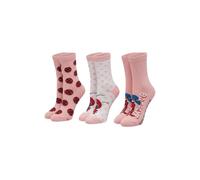 ONOMATO! Miraculous Lady Bug - Set di 3 paia di calzini da bambina, multicolore, 23-26