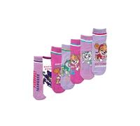 ONOMATO! Paw Patrol Skye Cat Pack Power - Set di 7 paia di calzini da bambina