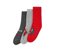 ONOMATO! Spider-Man - Calzini da bambino, 3 paia, multicolore, 27-30