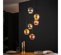 Onooro Brescia lampada a sospensione E27 6 luci, BE614-7155/31M, Brescia [Lampade per Interni > Lampade a Sospensione]