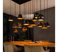 Onooro Salerno lampada a sospensione, E27 18 luci, BE614-7890/77, Salerno [Lampade per Interni > Lampade a Sospensione]