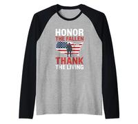 Onora i caduti grazie al vivente Veterans Day Maglia con Maniche Raglan