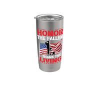 Onora il supporto militare a tema veterano caduto patriottico Bicchiere termico in acciaio inox doppia parete