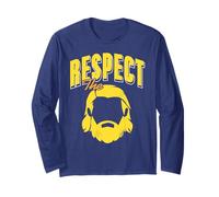 Onora La Barba Umorismo Fiero Viking Retro Maglia a Manica