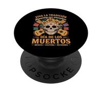 Onora le tue radici messicane - Tradizioni Día de los Muertos PopSockets PopGrip Adesivo