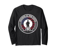 Onorare Tutti Coloro Che Hanno servito Grazie Veterans Day US Patriotic Maglia a Manica