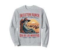 Onore della mandria del Raccolto - Día de Los Muertos Cowboy Farmer Felpa