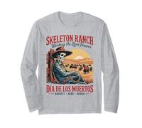 Onore della mandria del Raccolto - Día de Los Muertos Cowboy Farmer Maglia a Manica