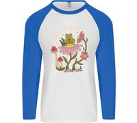 Onore Il Campagna Rana Climate Change Hippy Uomo L/S Baseball T-Shirt