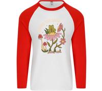Onore Il Campagna Rana Climate Change Hippy Uomo L/S Baseball T-Shirt
