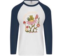 Onore Il Campagna Rana Climate Change Hippy Uomo L/S Baseball T-Shirt