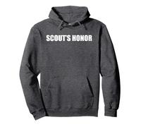 Onore Scout Felpa con Cappuccio, Unisex per Adulti, Grigio Scuro, S