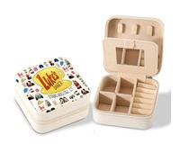 Onperpoe Gilmore Girls Merch, portagioie in pelle impermeabile, con specchio per articoli per tifosi, donne, giovani, uso quotidiano, organizer per gioielli da viaggio