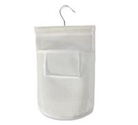 Onperpoe Sacchetto per mollette da appendere, facile da appendere per mollette da bucato, facile da appendere per conservare mollette da bucato, per bagno e cucina (bianco)