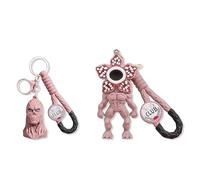 Onperpoe Set di portachiavi Stranger con figura di Demogorgon, portachiavi per Stranger Merchandise regali per fan, portachiavi in metallo smaltato