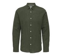 Onscaiden Life LS Solid Linen Shirt Noos, Kambaba, XS