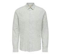 ONSCAIDEN Life LS Stripe Linen 660 Noos, Spruzzo di Mare, XXL