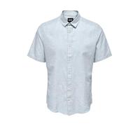 ONSCAIDEN Life SS Solid Linen Shirt Noos, Blu di Cachemire, XL