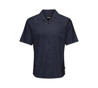ONSCAIDEN SS Solid Resort Linen Noos, Cielo Notturno, L