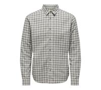 Onsgudmund LS Checked Shirt Noos, Egret, M