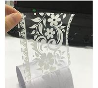 Onsinic Border Stick Fiore del Merletto Wallpaper Specchio Autoadesivi di Vetro Nastro in PVC Adesivo Autoadesivi della Finestra Specchio del Nastro della Decorazione della Casa 10cm * 10m