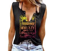 Onsoyours Camicette da Donna Elegante Tunica A Maniche Lunghe con Fiori Scollo A V Camicia Casual Maniche Larghe Magliette Estive Top Z Giallo 3XL