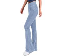 Onsoyours Jeans a Zampa d’Elefante Donna Flare Leggins a Campana Slim Fit Jeggings Yoga Pantaloni a Vita Alta Elasticizzati Sexy Casual A Azzurro M