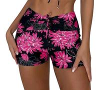 Onsoyours Pantaloncini da Bagno Donna Stampati Pantaloncini da Spiaggia Pantaloncini da Bagno Estate Pantaloni da Ginnastica da Palestra con Coulisse Regolabile Pantaloncini A Fucsia M