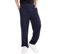 Onsoyours Pantaloni Sportivi Uomo Jogger Autunno e Inverno Pantaloni Tinta Unita Multitasche con Lacci Elastici in Vita Pantaloni Estate Pantaloni Larga A Marina L