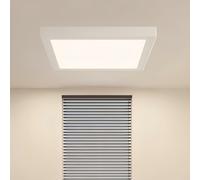 ONSSI Plafoniera da soffitto a LED 20W 2000 lm, quadrata, 220 x 220 mm, Bianco B