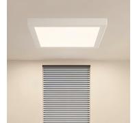 ONSSI Plafoniera da soffitto a LED 20W 2000 lm, quadrata, 220 x 220 mm, Bianco Beutro 4000k, Superficie Cornice bianca, Pannello LED