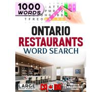 Ontario Restaurants Word Search: Large Print