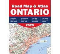 Ontario Road Map 2026 - Ontario Road Atlas 2026 - Southern Ontario Road Map - Northern Ontario Road Map
