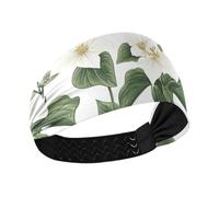 Ontario White Trillium Beauty Summer Flowers Fasce da donna alla moda per capelli elastici per calcio calcio basket uso quotidiano Duchshund Dog Stars