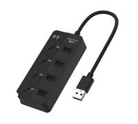 Onten 5301 USB 3.0 maschio a 4 USB 2.0 Femmina Extender con interruttore indipen