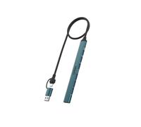 Onten, adattatore USB C USB C USB a USB, hub da USB C a USB A, 7 porte USB-C da USB a USB Hub 3.0/2.0, per MacBook Pro, iMac 2021, splitter USB in lega di alluminio, colore grigio