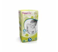 Ontex FREELIFE BY BEBECASH PANNOLINI JUNIOR TAGLIA 5 11-25 KG GIROVITA 41-62 CM 42 PEZZI
