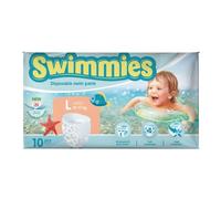 Ontex Swimmies - Pannolini a mutandina per il mare e la piscina taglia L 12-17 kg, 10 pezzi