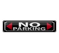 Ontrada Targa in metallo, 46 x 10 cm, Parken NO Parking
