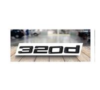 ontto Adesivo nero opaco ABS per bagagliaio posteriore auto, stemmi trunk badge adesivo adatto per BMW 3 316d 318d 320d 323d 325d 328d 330d 335d 340d logo lettere numero lettere parola adesivo